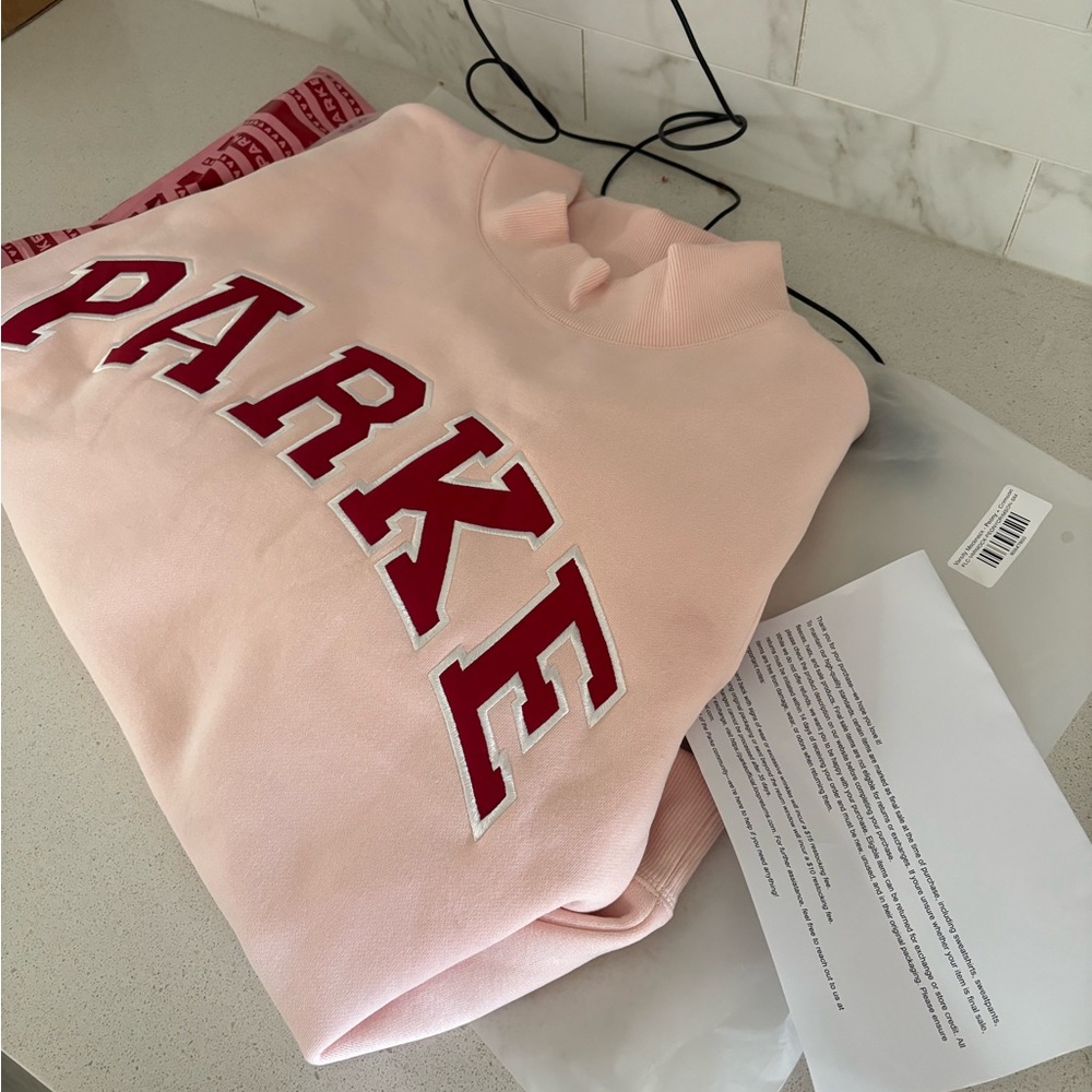 PARKE Pink Crewneck Sweatshirt